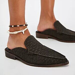 NEW Free People Dragonfly Moc Toe Loafers - Leather Espresso For Women 1125 4s2